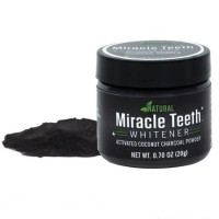 Отбеливающая зубная паста порошок Miracle Teeth Whitener черная