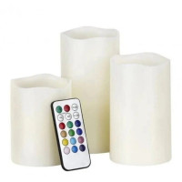 Светодиодный Набор свечей ночников LED светильник 3 свечи 12 цветов Luma Candles Color Changing