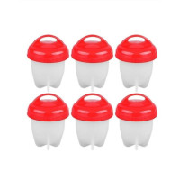 Форми для варіння яєць, силіконові Silicone Egg Boil набір для варіння яєць без шкаралупи 6 шт.