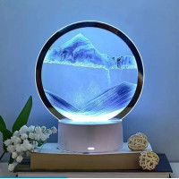 Нічник у формі пісочного годинника RGB пісочний годинник 3D картина настільна пісочна лампа