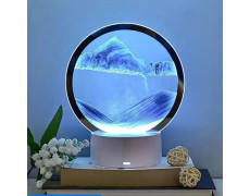 Нічник у формі пісочного годинника RGB пісочний годинник 3D картина настільна пісочна лампа