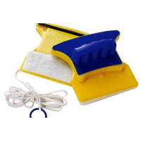 Щітка для миття вікон магнітна з двох боків Magnetic Double side Cleaner 40 мм зі страхувальним шнуром