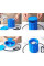 Силіконове відро для льоду/форма для льоду Ice Cube Maker Genie Синя