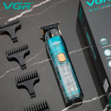Аккумуляторный триммер VGR V-961 Professional с насадками для волос