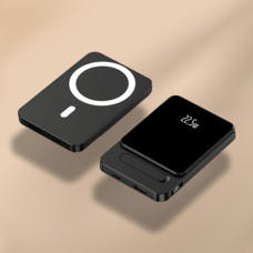 Внешний аккумулятор с подставкой и магнитной зарядкой MagSafe 10000 mAh Fast Charging черный