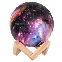 Аккумуляторный 3D ночник Moon Lamp Космос 15 см с пультом и 16 цветами
