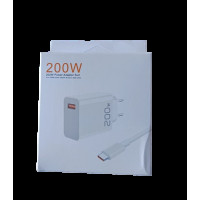 Швидкозарядний USB адаптер кабель USB TypeC 200W підтримка PD USB смартфон планшет