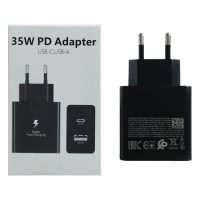 Мережний адаптер 35W USB C USB A Power Delivery швидка зарядка чорний