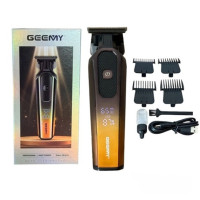 Машинка для стрижки волос GM 8058Q с цифровым дисплеем 4 сменные насадки беспроводная аккумуляторная для