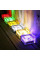 Садовый светильник LED RGB ледяной куб на солнечной батарее с авто включением четыре цвета для улицы и клумб