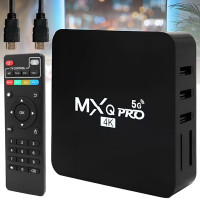 Смарт-ТВ-приставка Android TV Box MXQ 4K Pro 5G 4/64 ГБ Wi-Fi 4K пульт у комплекті