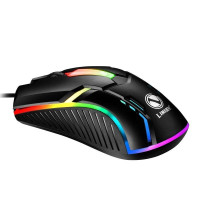 Проводная игровая мышь X3 с LED подсветкой, 1200 DPI, USB, черная