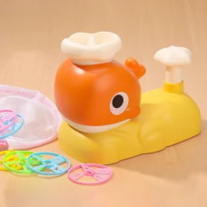 Фрисбі іграшка Han Bo Toys Whale Frisbee 9965A 6 тарілок 2 сачка різнобарвне