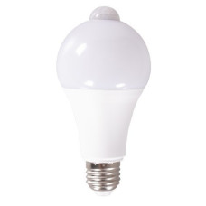 LED лампа E27 9Вт с датчиками движения и освещенности, угол свечения 120°, белый свет, автоматическое