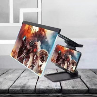3D-екран збільшувач телефона Screen Magnifier F12 12" ART-5071 з підставкою чорний