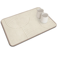 Вологий килимок KD-67 для посуду розміром 50x40 см для раковини beige
