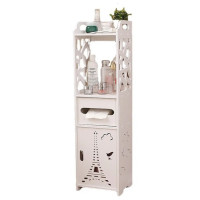 Пластикова вологостійка полиця-стелаж Paris PK-02 біла для ванної