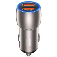 Автомобильное зарядное устройство XO CC52 с быстрой зарядкой QC3.0, 2 USB, 36 Вт