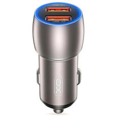 Автомобильное зарядное устройство XO CC52 с быстрой зарядкой QC3.0, 2 USB, 36 Вт