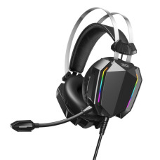 Игровая гарнитура XO GE-07 Black AUX USB проводные полноразмерные наушники