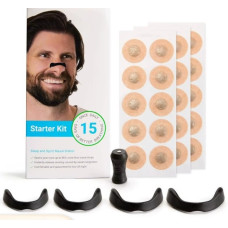 Магнитный носовой расширитель Nasal Dilator от храпа силиконовый черный 15 пар