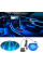RGB подсветка салона авто 7 цветов гибкий неон 5 метров USB для приборки