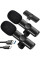 Петличный микрофон комплект K11 Wireless Lavalier Microphone с адаптером Lightning черный