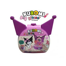 Детский косметический набор Kuromi в кейсе на 26 предметов для девочек розовый