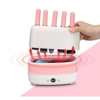 Електрична сушарка для пензлів макіяжу AND LY-610, 12 отворів, біла, USB, професійне сушіння пензлів