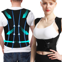 Ортопедичний коректор постави Bacea AND928 для спини та хребта чорний