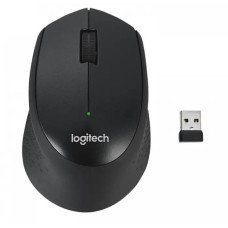 Миша Logitech M330 Silent Plus Black, бездротова тиха, ергономічна, 2.4 ГГц