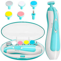 Електричний набір тримера для нігтів 6 в 1, дитячий і дорослий, безпечний манікюр і педикюр