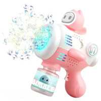 Автоматична машинка мильних бульбашок Bubble Maker з підсвіткою й акумулятором для дітей