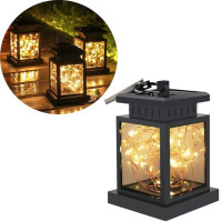 Сонячний підвісний ліхтар із теплим LED-світлом і вологозахистом для вулиці