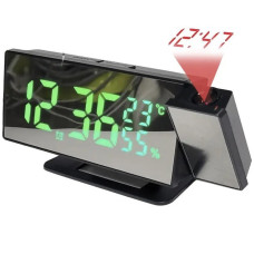Цифровий годинник із проєктором VST-896S-4, настільний електронний годинник із будильником, датчиком температури