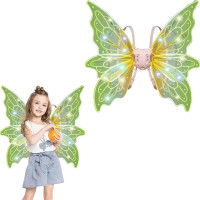 Електричні крила Феї Shadow Angel N°5 з LED-підсвіткою й музикою, на ремінцях, 65 см