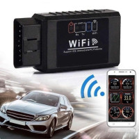 Діагностичний автосканер ELM327 OBD2 Wi-Fi для iOS і Android — адаптер для діагностики авто, чорний