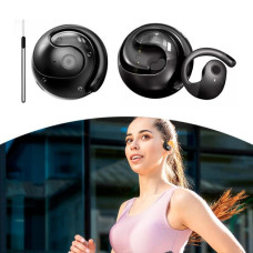 Бездротові спортивні навушники MDR OWS T2 Bluetooth 5.3 з мікрофоном, сенсорним керуванням і кейсом, чорні