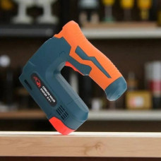 Електростеплер 2в1 F10 з акумулятором + цвяхи 1000 шт 10 мм і скоби 1000 шт 53 тип