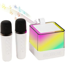 Портативна колонка K18 Bluetooth з 2 мікрофонами, караоке, LED-підсвітка, 10 Вт