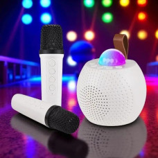 Портативна колонка LED Z1 Bluetooth з 2 мікрофонами, караоке, диско-шар