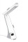 Настільна LED-лампа TYV-2088 з годинником і бездротовою зарядкою для телефона Біла