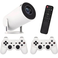 Смарт-проєктор X10 Plus з Android 11 і джойстиками 2 в 1 — ігрова приставка та мініпроєктор до 100 дюймів