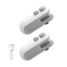 Портативний ручний запаювач пакетів білий 10×4×3,5 см  компактний зварювач для герметичного пакування продуктів