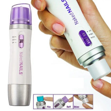 Машинка для шліфування та полірування нігтів Naked Nails RO-74 із 6 насадками роликова пилка для манікюру