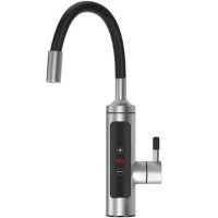 Проточний водонагрівач кран з гнучким виливом і цифровим дисплеєм RY-010-1 метал