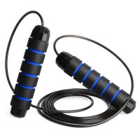 Скакалка швидкісна з підшипниками Bambi SK221506, 2,6 м, чорно-синя