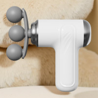 Масажер Fascial Gun LM-130 для глибокого масажу м'язів із 9 насадками та 6 швидкісними режимами вібрації