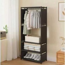 Тканевий стелаж-шафа для одягу з трьома полицями AND XL-1483