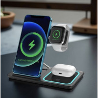 Бездротова зарядна станція 3 в 1 для, Watch і із захистом від перегрівання AND XL-1495